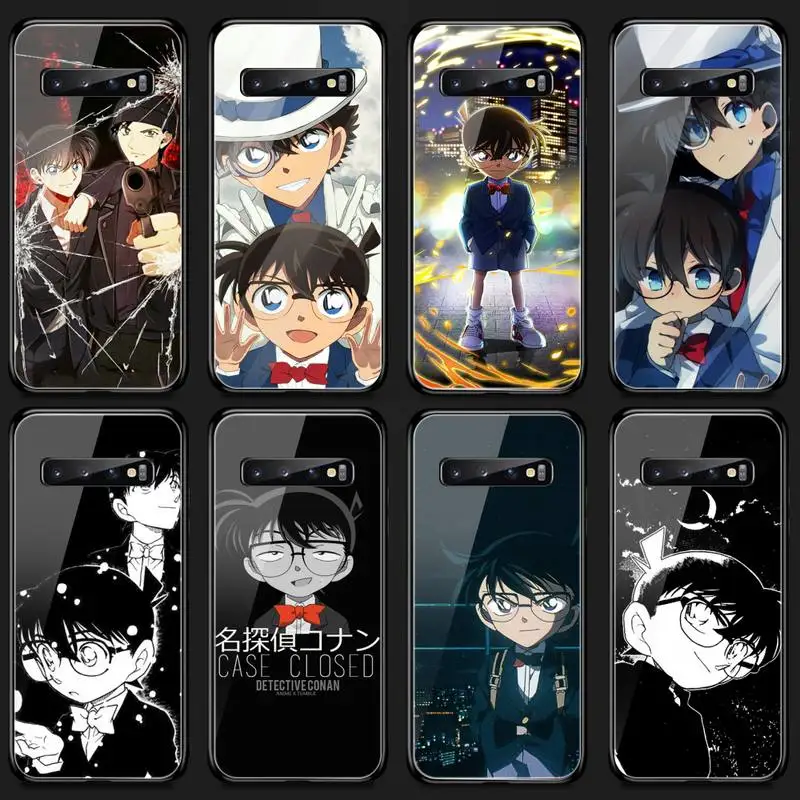 

Anime Detective Conan Phone Case Tempered Glass For Samsung S20 Plus S7 S8 S9 S10E Plus Note 8 9 10 Plus A7 2018