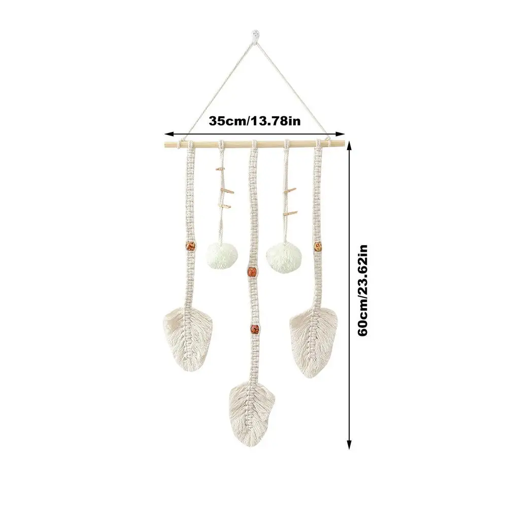 

Hand-woven Pendant Macrame Wall Hanging Boho Woven Tapestry Bohemian Crafts Room Decoration Gorgeous Tapestry For Home Decor