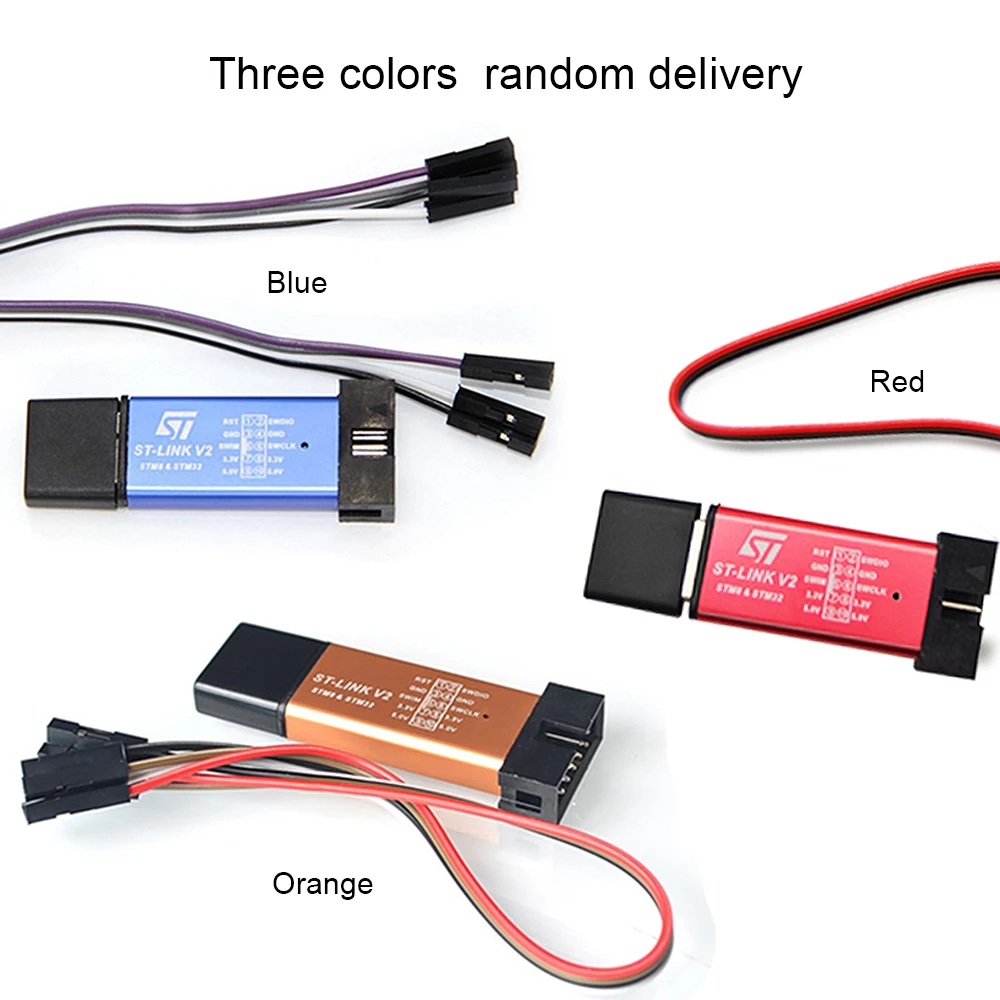 ST LINK V2 Mini STM8 STM32 Эмулятор загрузчика программирующий блок (три случайных