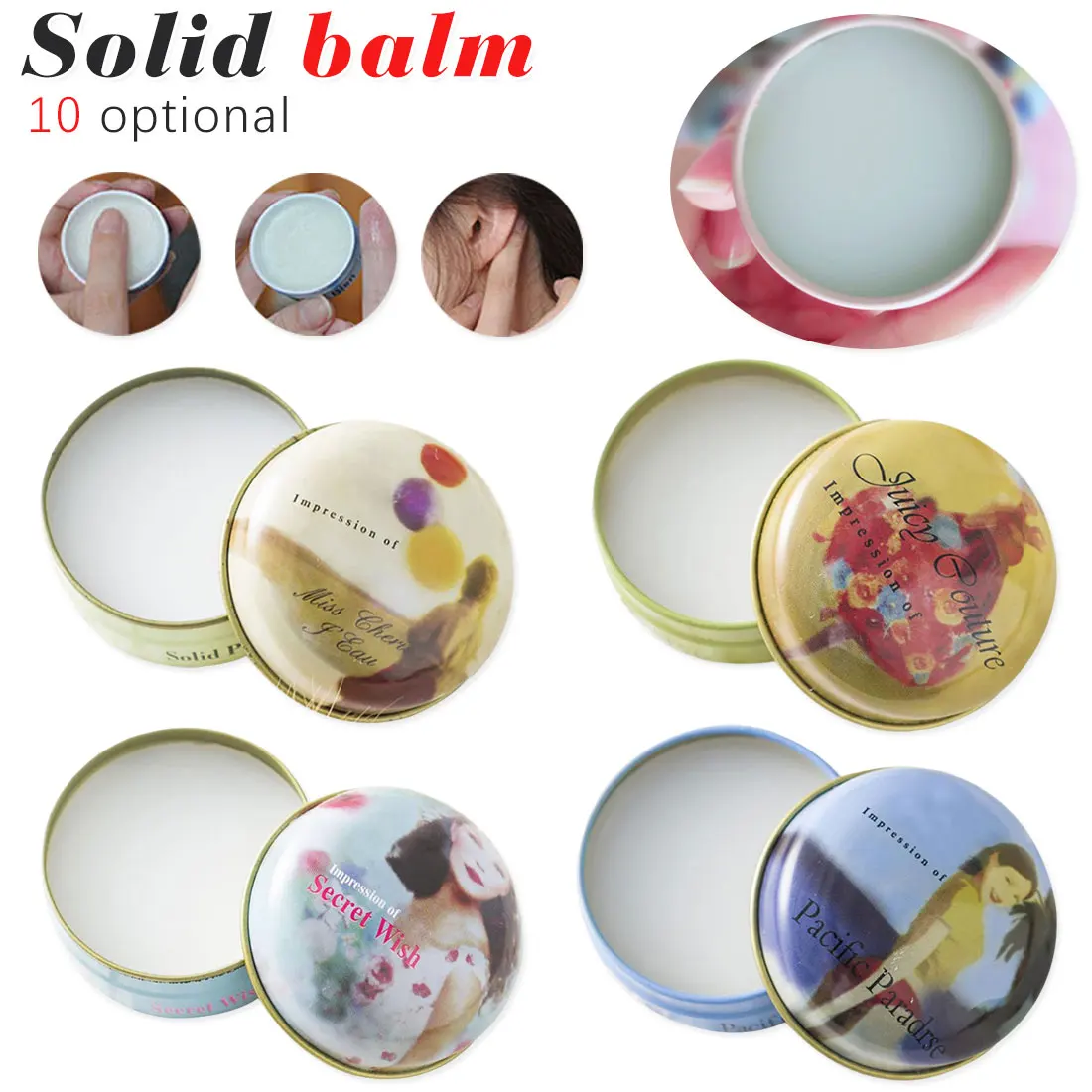 Волшебные твердые духи для мужчин и женщин без спирта однотонные ароматы