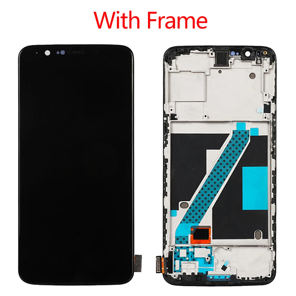 Оригинальный сенсорный ЖК-экран 6 01 дюйма для Oneplus 5 T 1 + сменный ЖК-дисплей с рамкой