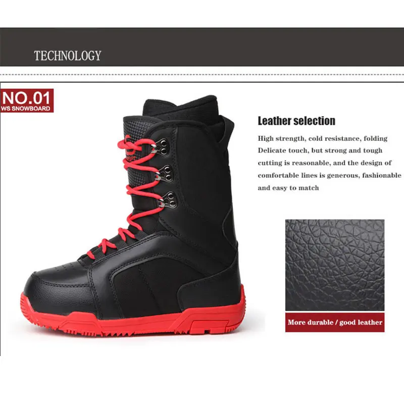 Мужская и женская профессиональная Лыжная обувь Теплые водонепроницаемые