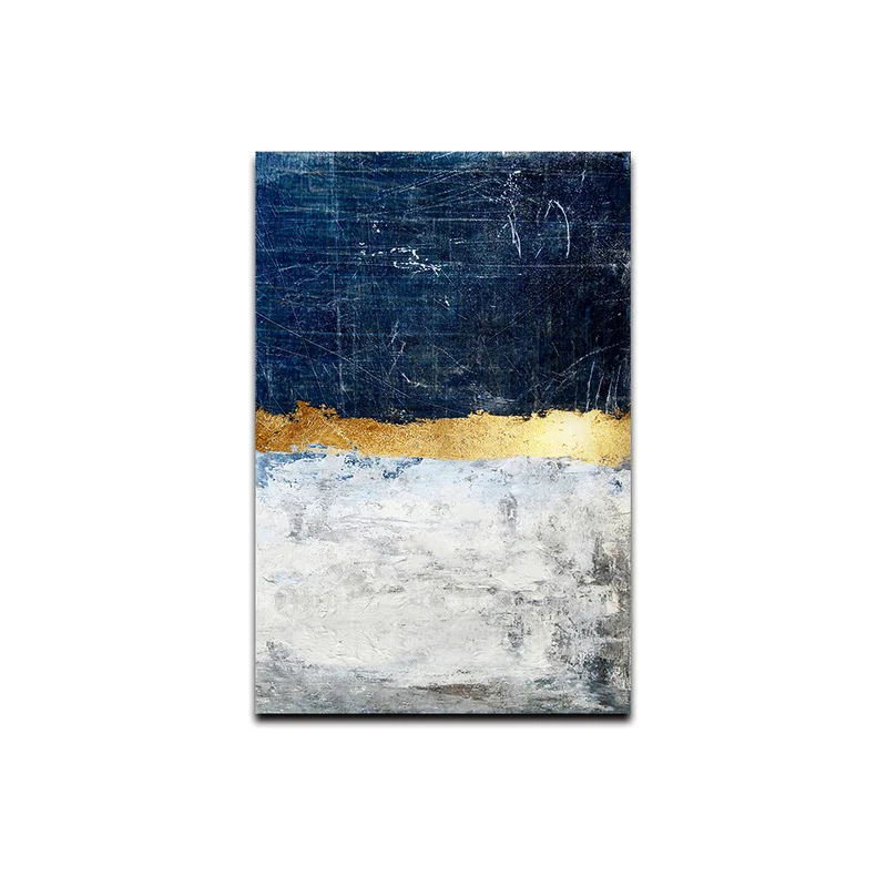 Современная мебель для отеля большой масштаб Золотая стена сцена дизайн холст