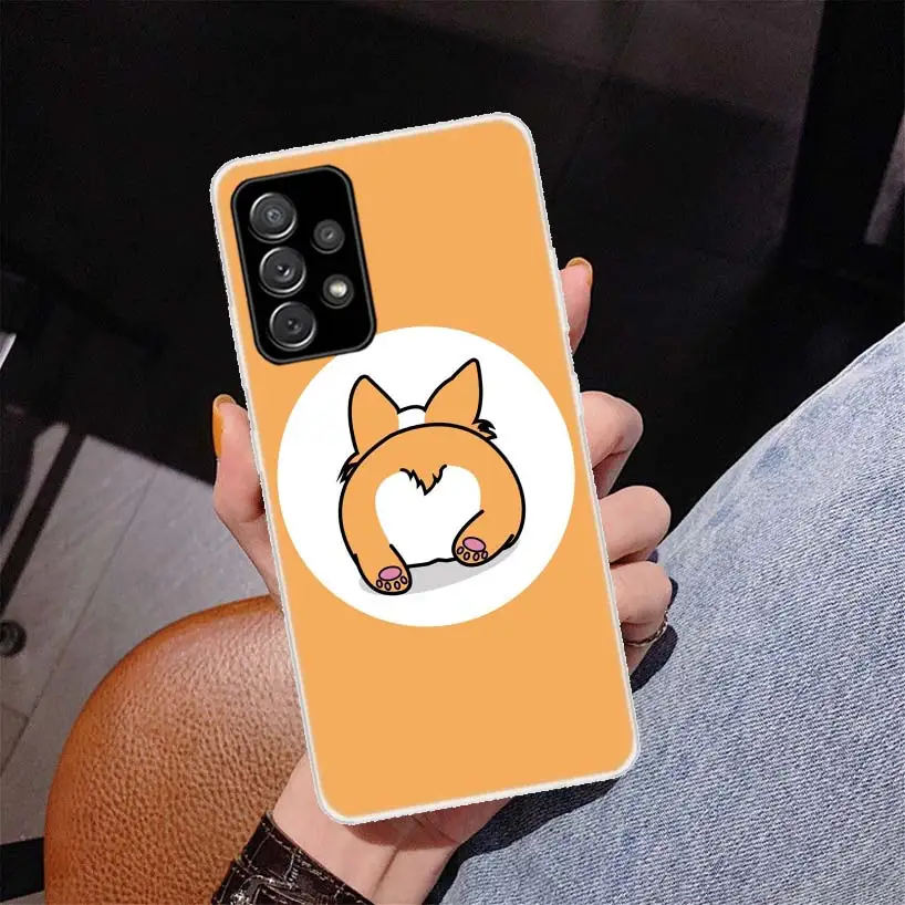 Мультяшный чехол Corgi с супер милой собакой для телефона Samsung Galaxy A70 A50 A40 A30S A20E A10S Note