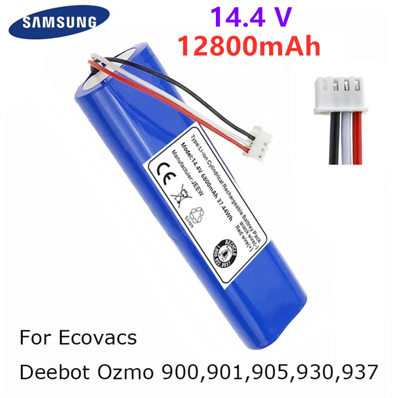 14 4 V 12800mAh Roboter-staubsauger аккумуляторная батарея Для Ecovacs Deebot Ozmo 900 901 905 930 937 |