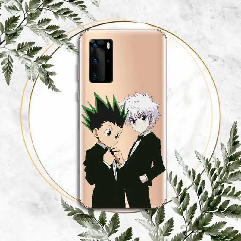 

Anime Hunter X hunter Phone Case Transparent for huawei honor P 40 30 20 lite Pro 10 i 8 9 x p smart 2019