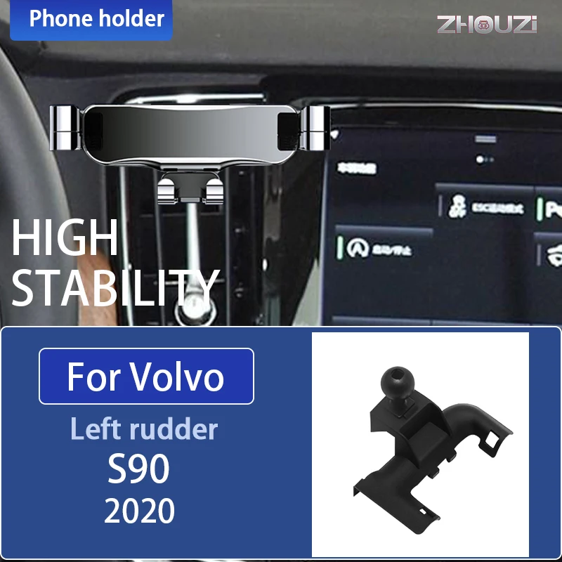 

Car Mobile Phone Holder For Volvo S90 2020 2021 Special Air Vent Mounts Stand GPS Gravity Navigation Bracket Car Accessories
