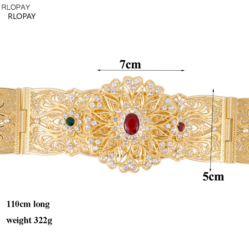 Ремни невесты из розового золота с пряжкой полыми цветами ремни кристаллами