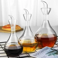 nordic glass oil pot seasoning seasoning pot soy sauce bottle vinegar pot household kitchen supplies leak proof oil bottle