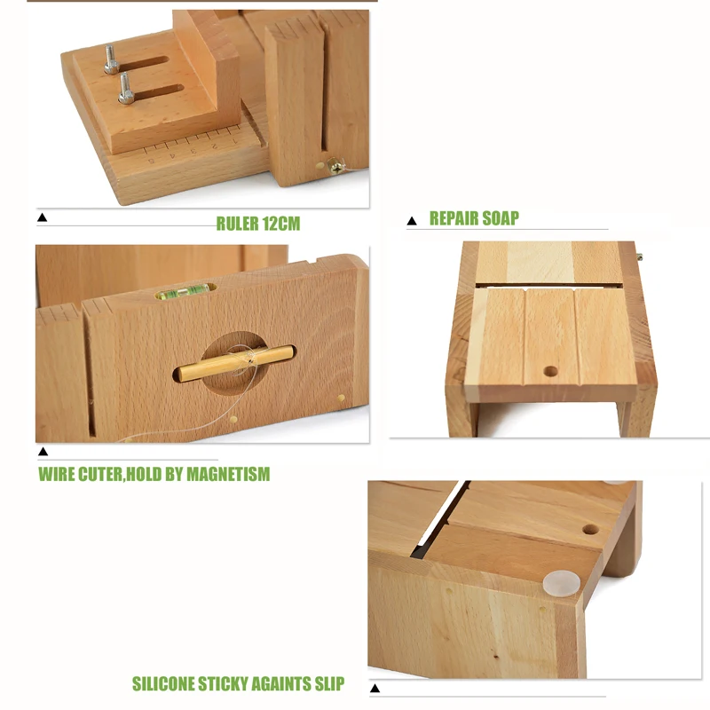 Adjustable Wooden Soap Cutter Wire Slicer DIY Homemade Making Tool Bar Loaf Kit With Beveler Planer and Repair | Дом и сад