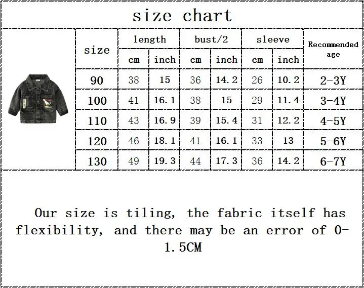 

Kids Baby Boys Autumn Long Sleeve Cartoon Dinosaur Print Single-breasted Top Outwear Denim Coat Toddler Children Jacket 2-7Y