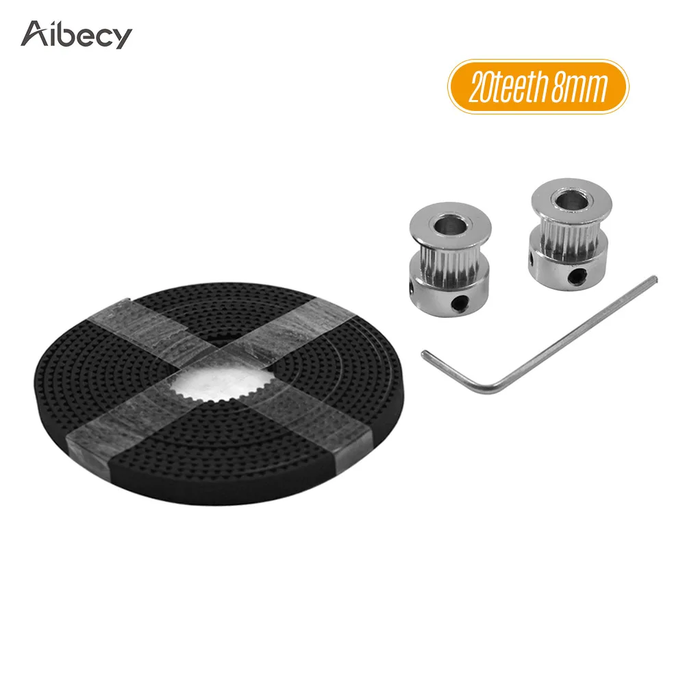 Набор инструментов Aibecy для 3D-принтера 16 зубьев 20 алюминиевые шкивные колеса 2