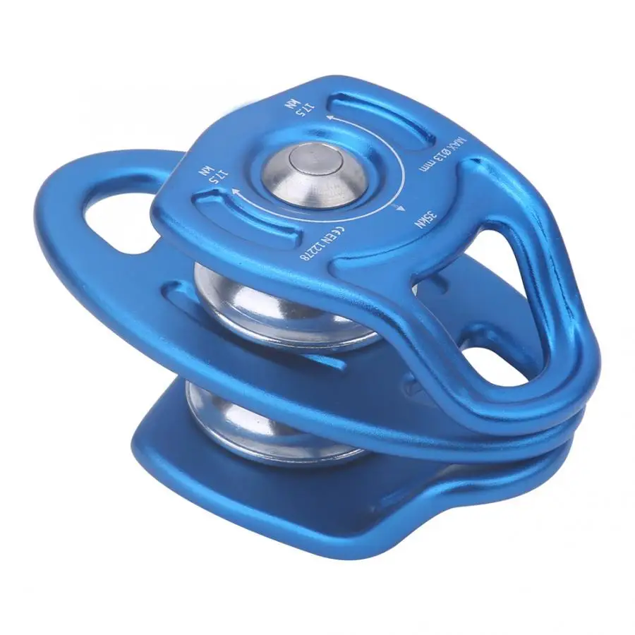 

2021 Movable Side Swing Double Pulley for Outdoor Climbing Crossing Lifting Transportation Rescue climbing accessories