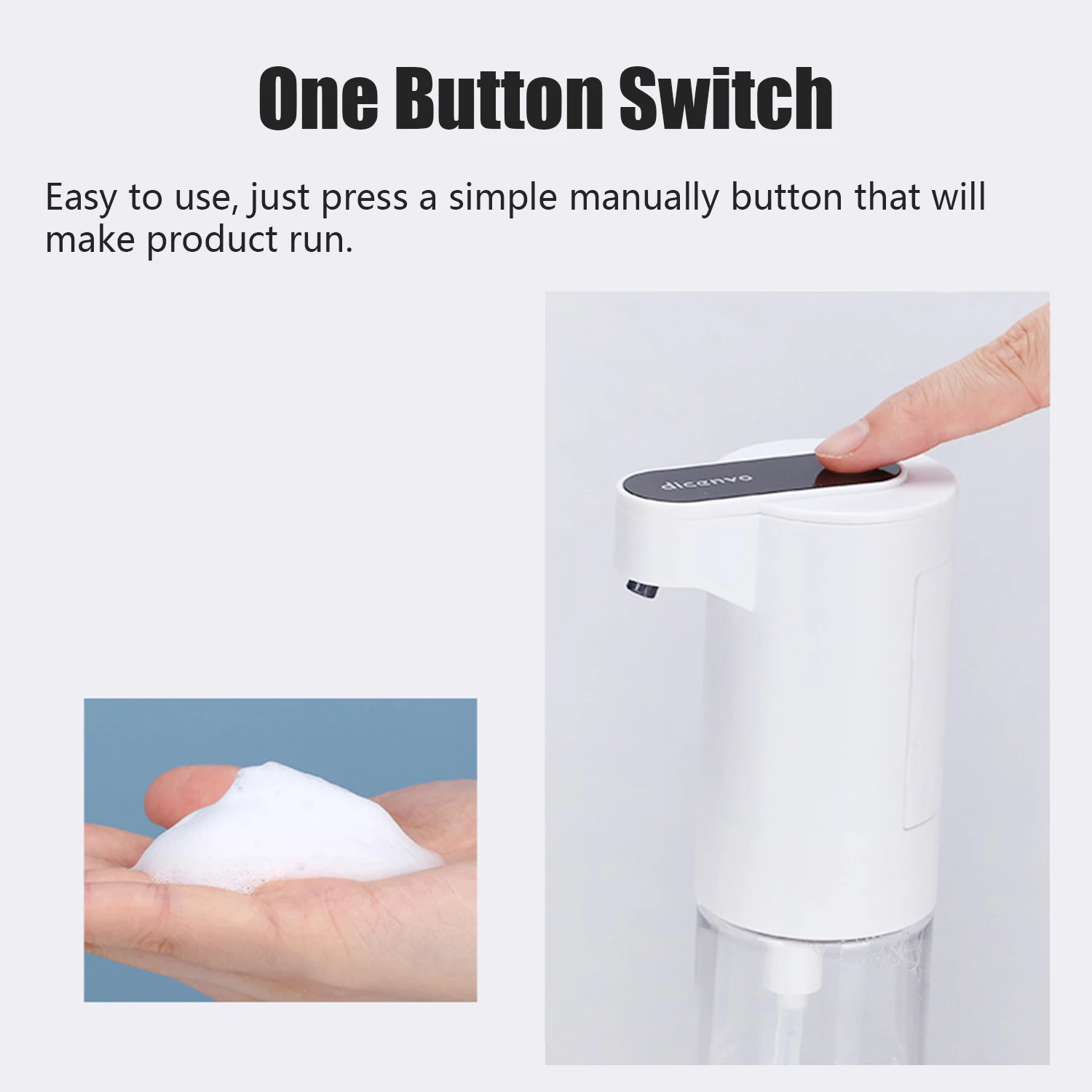 Бесконтактный диспенсер для мыла 150 мл искусственное пенопластовое мыло