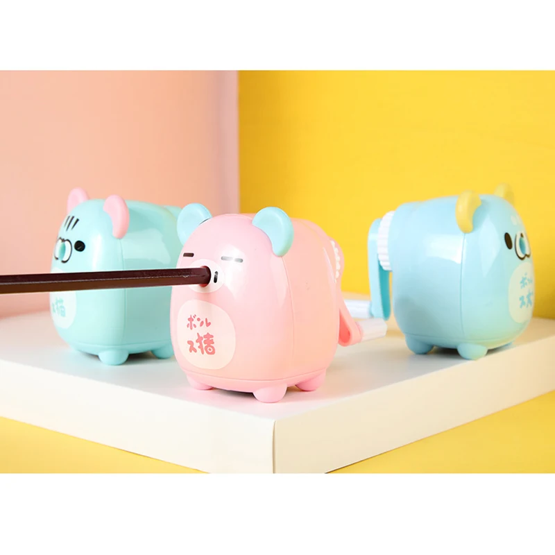 Точилка для карандаша Ручная одно отверстие и милые носки с рисунками зверей из