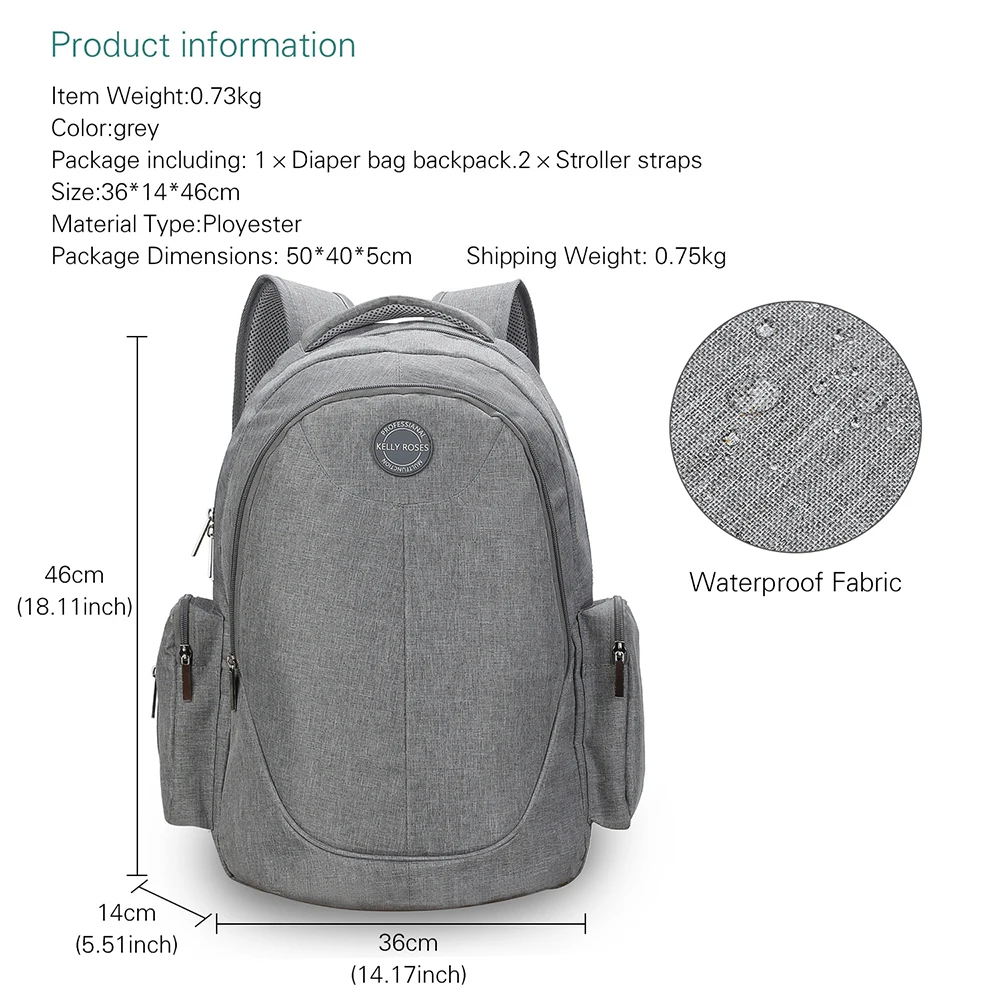 

Large Diaper bag Baby Stroller Bag Organizer Bag Nappy Diaper Bags Carriage Buggy Pram Cart Basket Hook Stroller Accessories