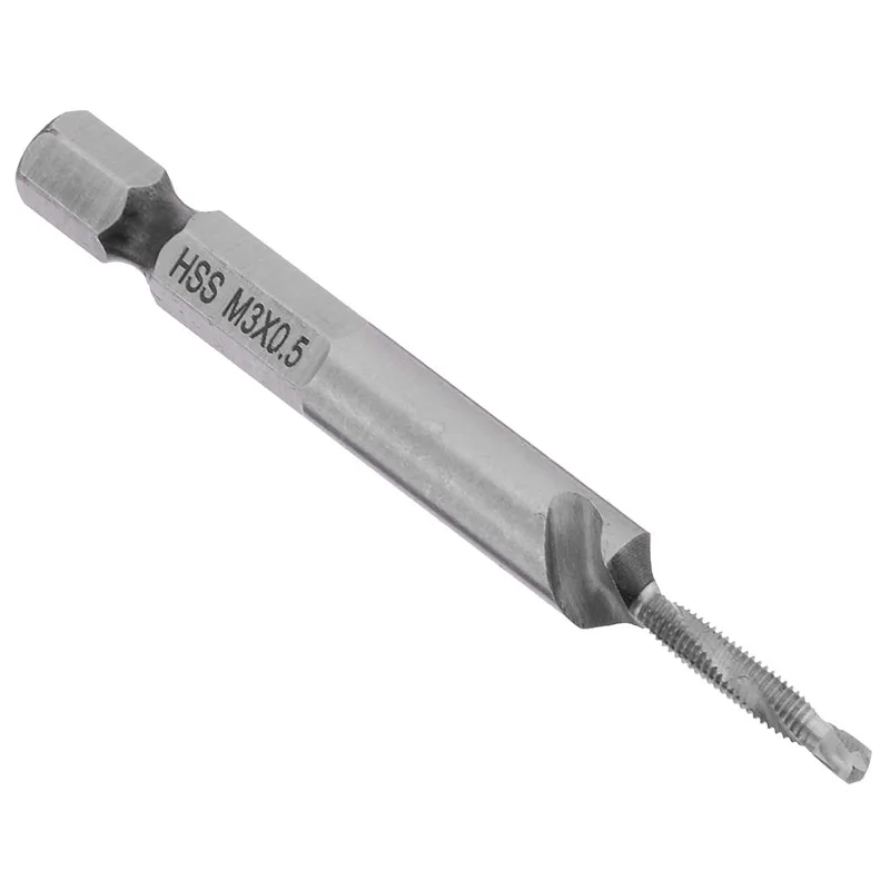 

12Pcs 1/4" Hex Shank HSS Screw Thread Metric Tap Drill Bits Screw Machine Compound Tap M3 M4 M5 M6 M8 M10 Hand Tools