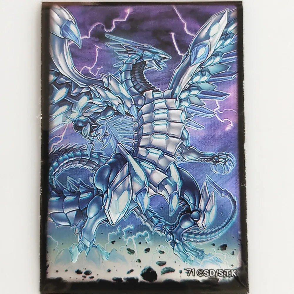 50 шт./упак. Yugioh BLUE-EYES chaomax White Dragon Game Sleeve EYES OF BLUE Yu-Gi-Oh! Защитный чехол с изображением