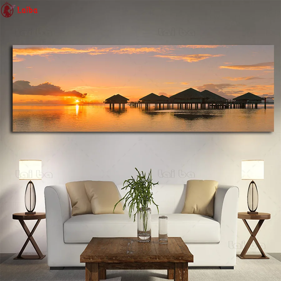 

Diamond Embroider Sunrise Natural Landscapey 5D DIY Diamond Painting Diamond Mosaic needlework living room decor