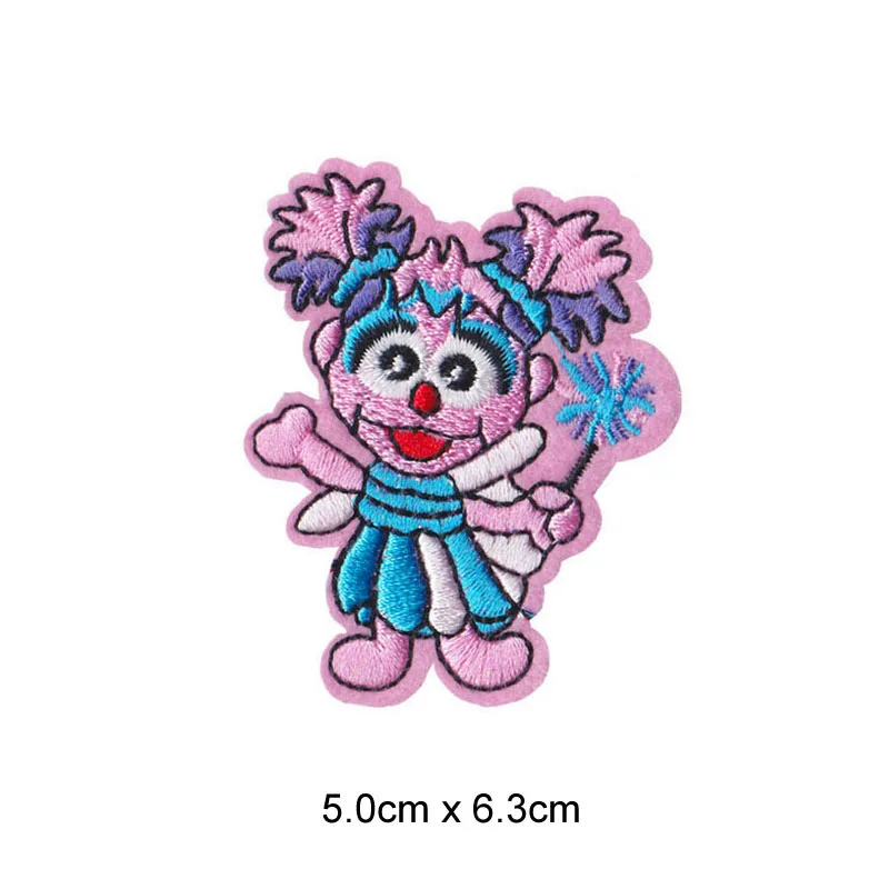 12 символов/набор вышитые наклейки на куртку Улица Сезам |