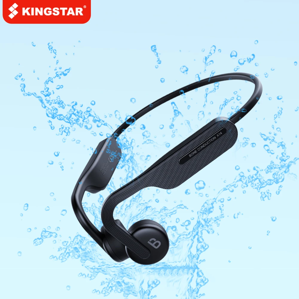 

KINGSTAR TWS Bone Conduction Headset Bluetooth Wireless Headphones IPX6 Sports Waterproof Ear-Hook Earphones for Xiaomi Iphone
