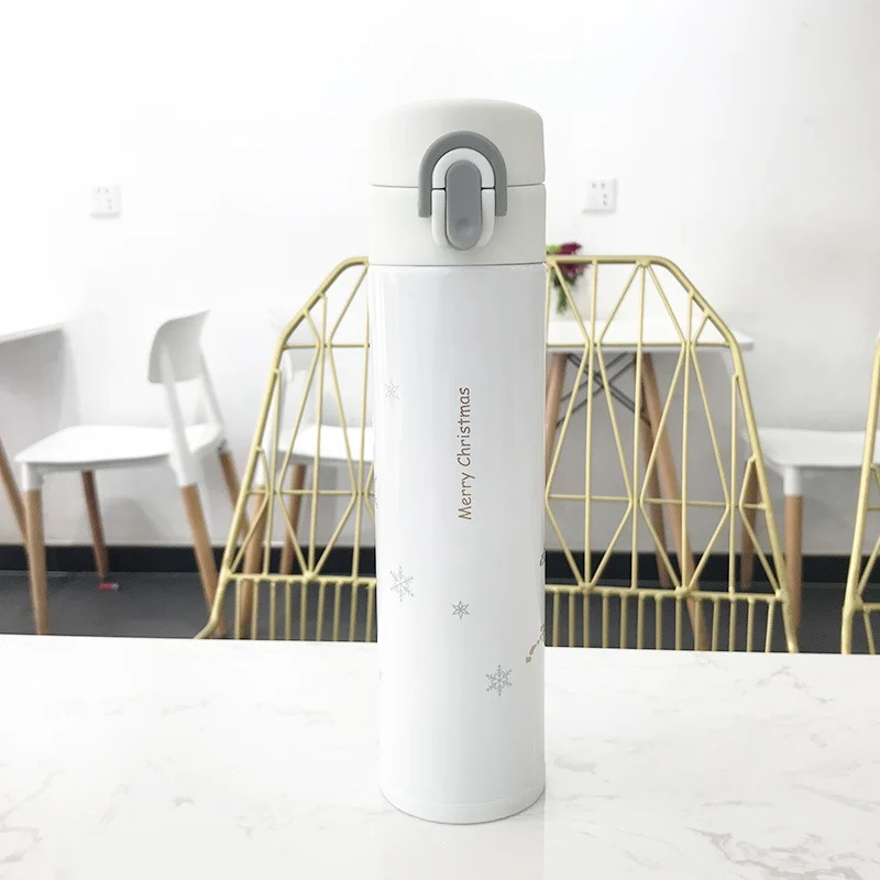 Новый 380 мл Уникальный Творческий Рождественский узор с вакуумной изоляцией
