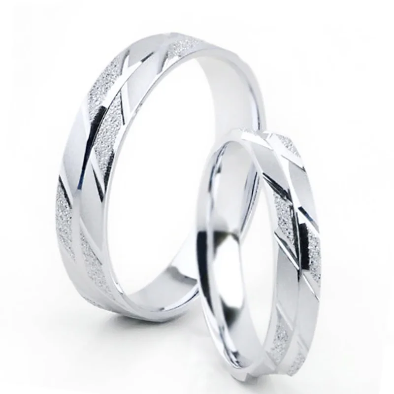 Классические Платиновые белые настоящие золотые обручальные кольца Необычные