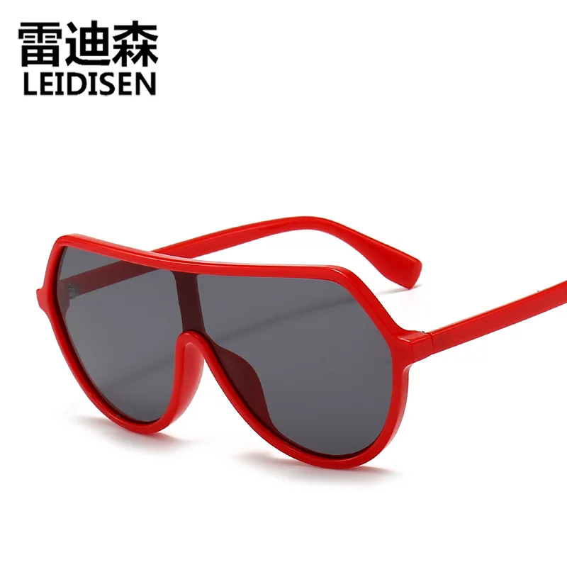 

LEIDISEN sunglasses men 2020 Polarized fashion oversized big sun glasses uv400 driving shades for women square black