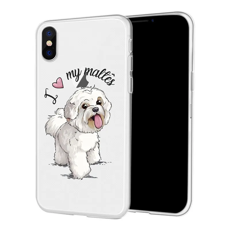Чехол для телефона для iPhone 11 Pro X 8 6 7 6 Plus 5 5S SE MAX милый питомец животное собака золотой ретривер Лабрадор прозрачный силиконовый чехол