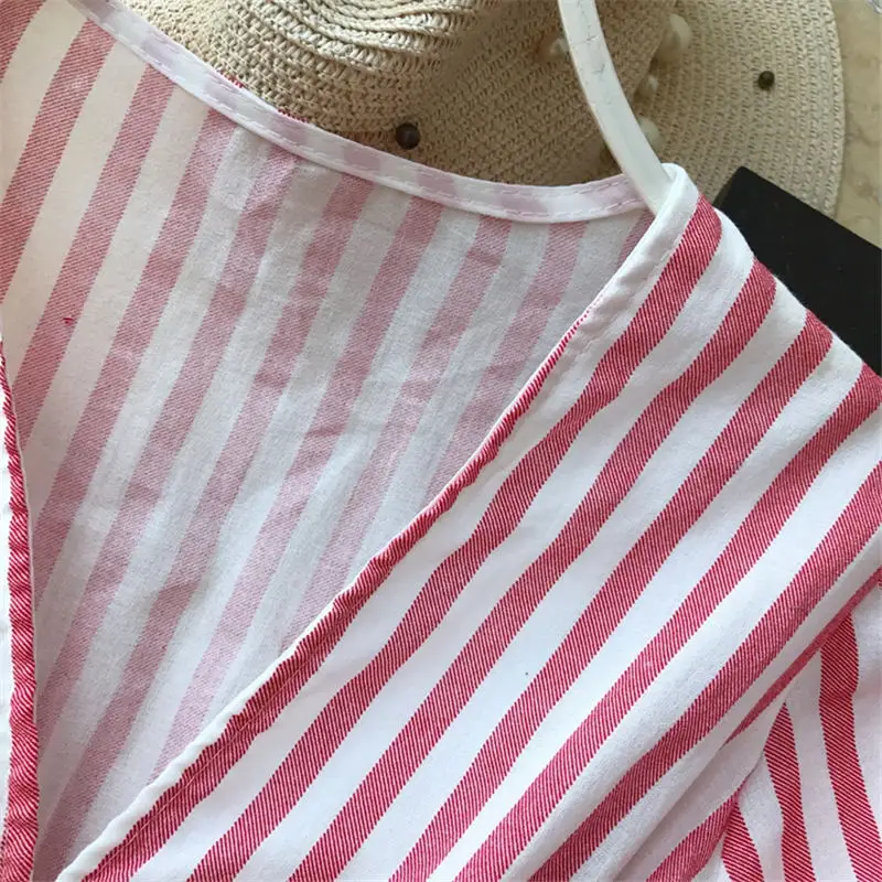 Военно-морского флота в полоску с рукавом-фонариком и Сексуальная Блузка