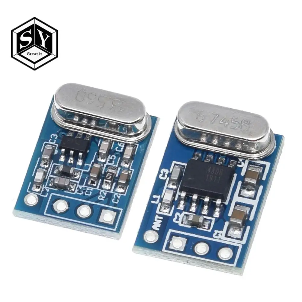 1 комплект 2 шт. беспроводной приемник передатчик 433 МГц плата модуля SYN115 SYN480R ASK/OOK