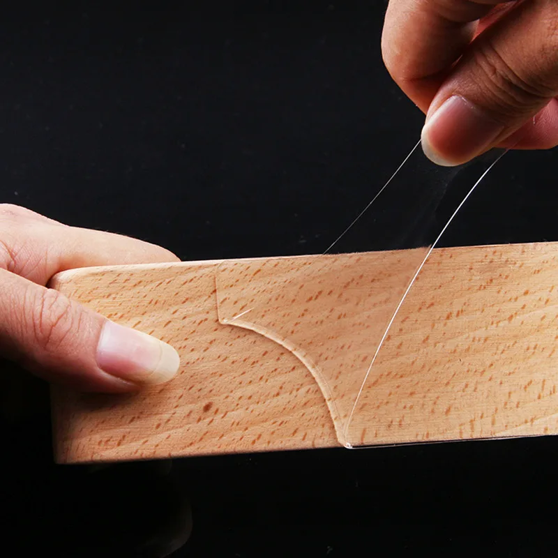 Двухсторонняя клейкая многофункциональная прозрачная моющаяся лента без следов