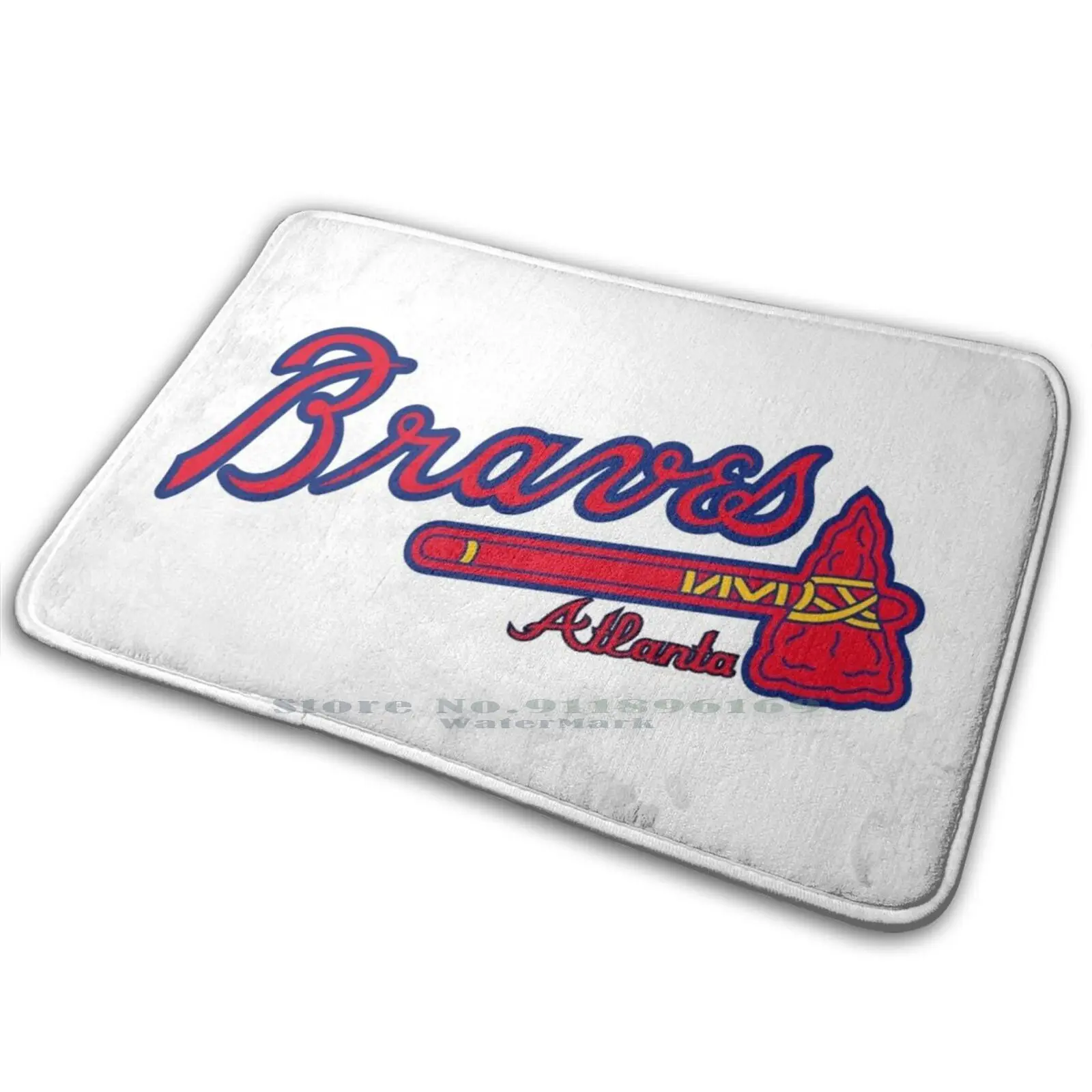 Выдерживает Атланта коврик ковер анти скольжение Спальня входная дверь Бейсбол