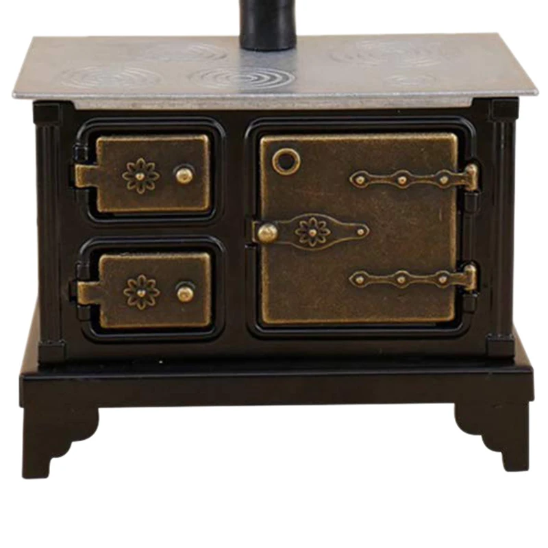 Мини кастрюля с имитацией железа и длинной дымовой трубой для украшения