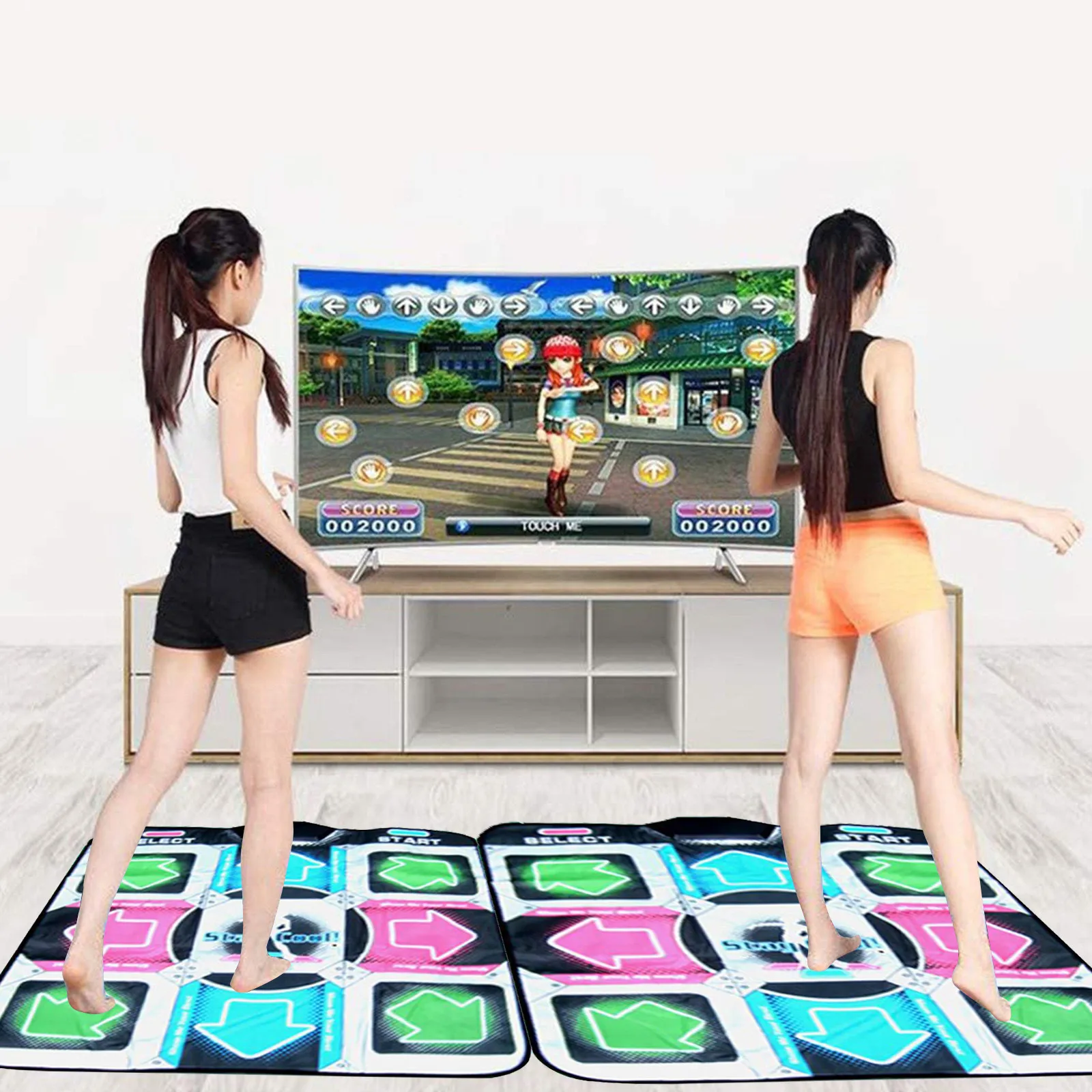 

Dancing Mat Non-slip Dancers Mat Cushion Feeling Game Yoga Game Blanket Drinking Game For Kids And Adults Educational Toys