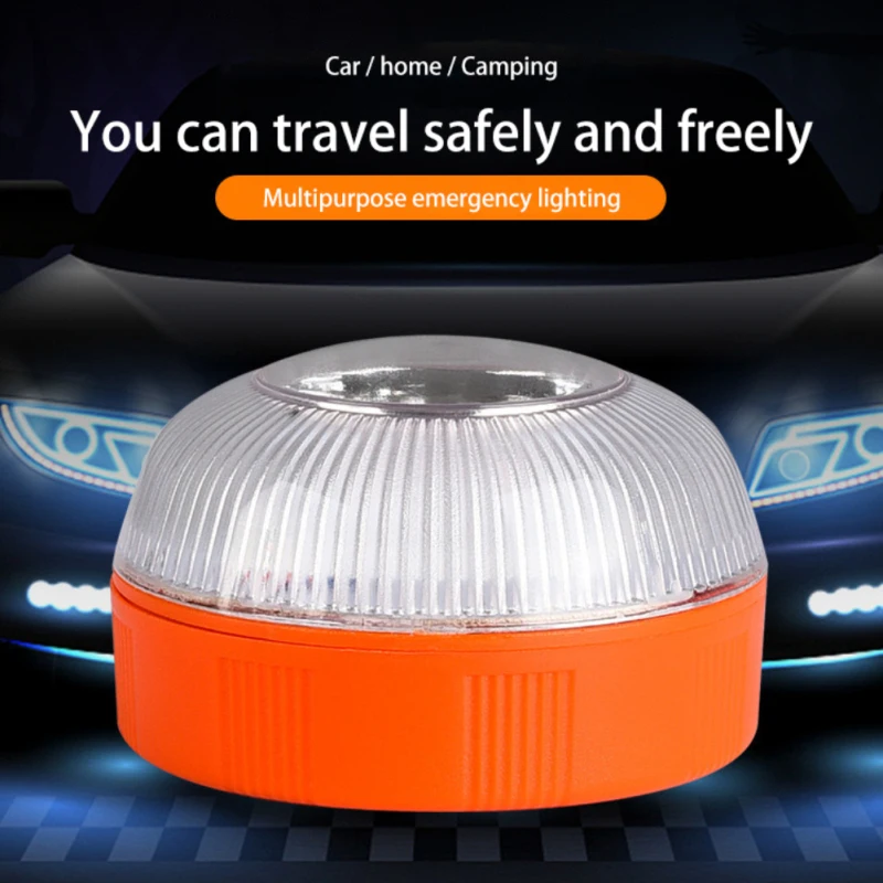 

Led Car Emergency Light V16 Rechargeable Flashlight Strobe Traffic Warn Lamp Magnetic Induction Camping Beacon Safety Accessory