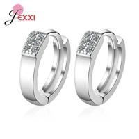 pure 925 sterling silver earrings for women girls birthday party fashion christmas jewelry gifts hoop earrings big promotion