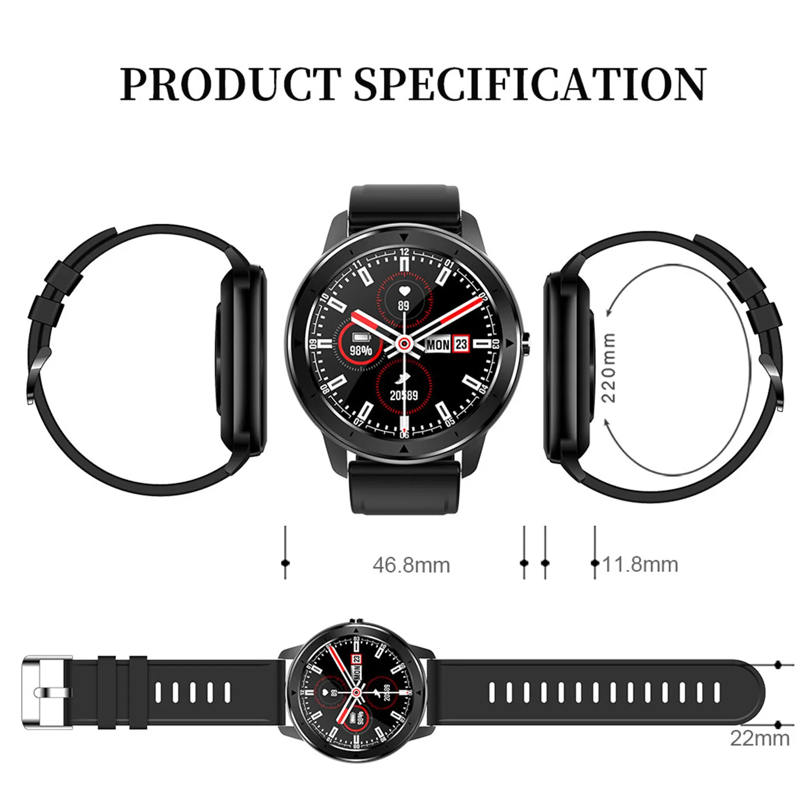 

2021 reloj inteligente hombre Q59 Smart Watch Music Bluetooth Call Heart Rate Monitoring Sports Smartwatch smart watch women