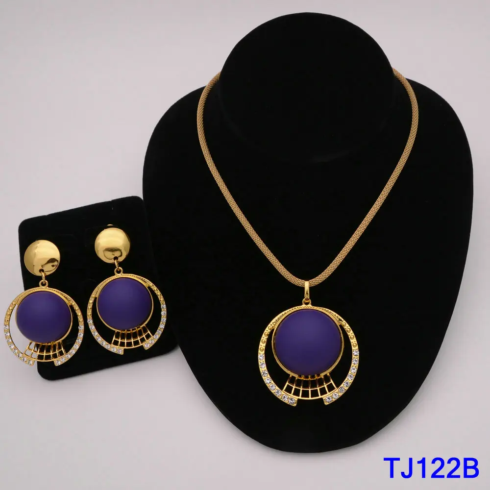 Комплект ювелирных изделий для невесты из бисера золотого цвета Дубай