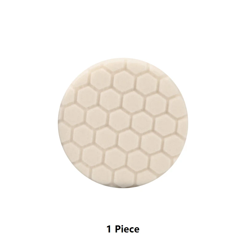 1 Piece White Pad SPTA Автомобильная полировальная губка моющаяся " 5" " 7" полировальная Подушка самоклеющаяся высокая плотность импортная губка полировальная подушка - Цвет: 1 Piece White Pad