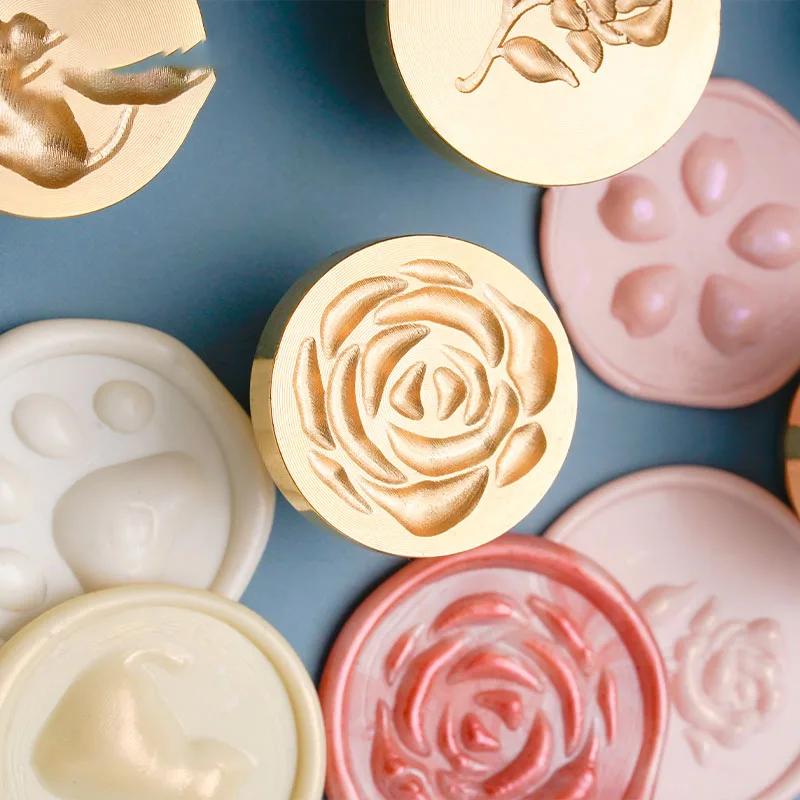 Апрельский цветок вишни восковая печать тисненый лак воск украшение свадебная