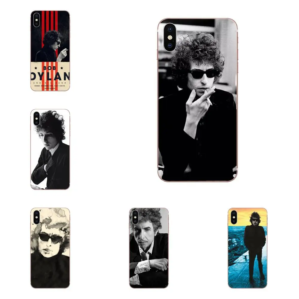 Мягкий модный чехол Bob Dylan черный и белый для Xiaomi Redmi Note 8 8A 8T 10 K30 Pro Motorola G G2 G3 G4 G5 G6 G7
