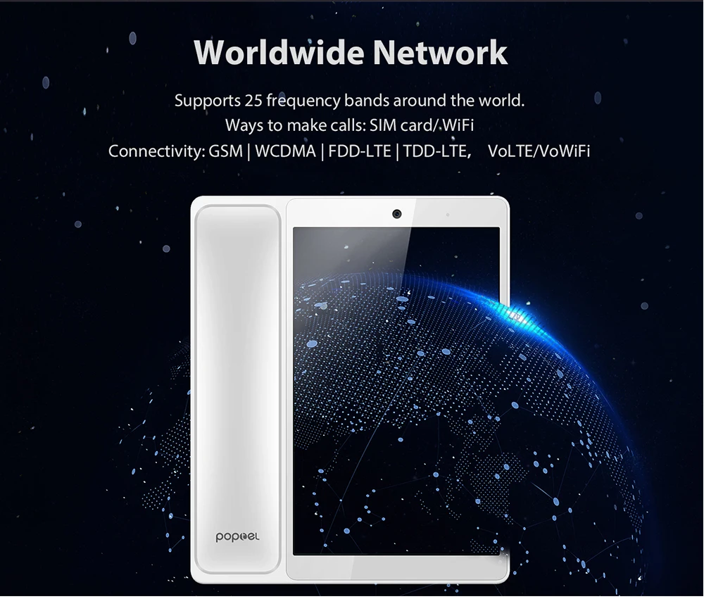 POPTEL V9 8,0 ''мобильный телефон 2 Гб ОЗУ 16 Гб ПЗУ видео телефон 5Мп сотовый телефон Android 8,1 SC9832E OTA OTG 4G 1800 мАч смартфон