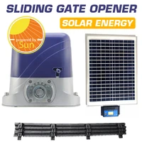 500kg sliding door motor with solar panel kit automatic remote sliding door garage door opener with 4m nylon rack