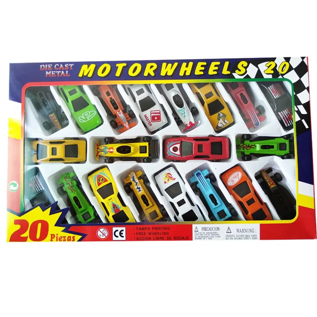 

20pcs Children's Toy Car Sports Car Model 1:64 Alloy Material Children's Gift Sports Car Model Suitable For Children