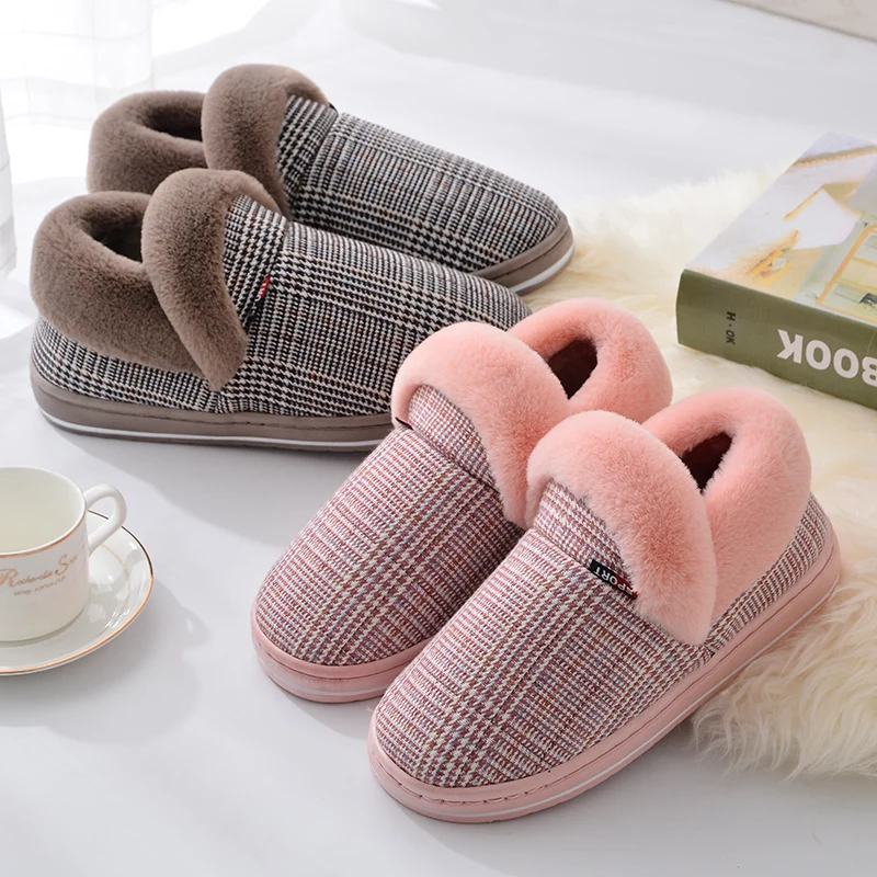 Женские сетчатые тапочки на толстой подошве теплые домашние тапки с каблуком