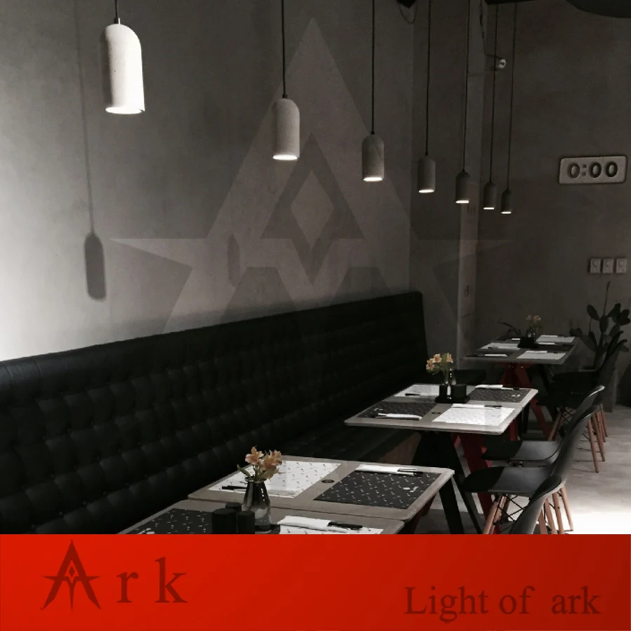 Современная простая цементная Люстра В индустриальном стиле для гостиной кухни