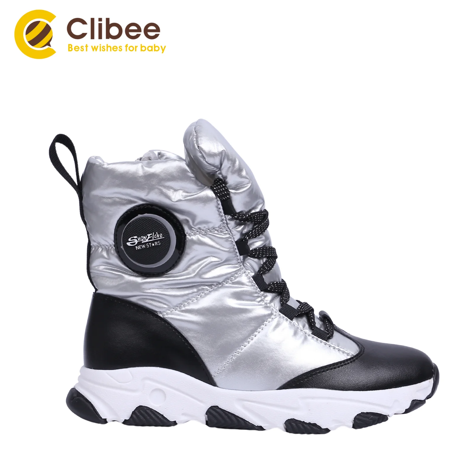 

Ботинки для мальчиков и девочек CLIBEE, зимние, водонепроницаемые, Нескользящие, для холодной погоды, детская теплая походная Треккинговая обу...