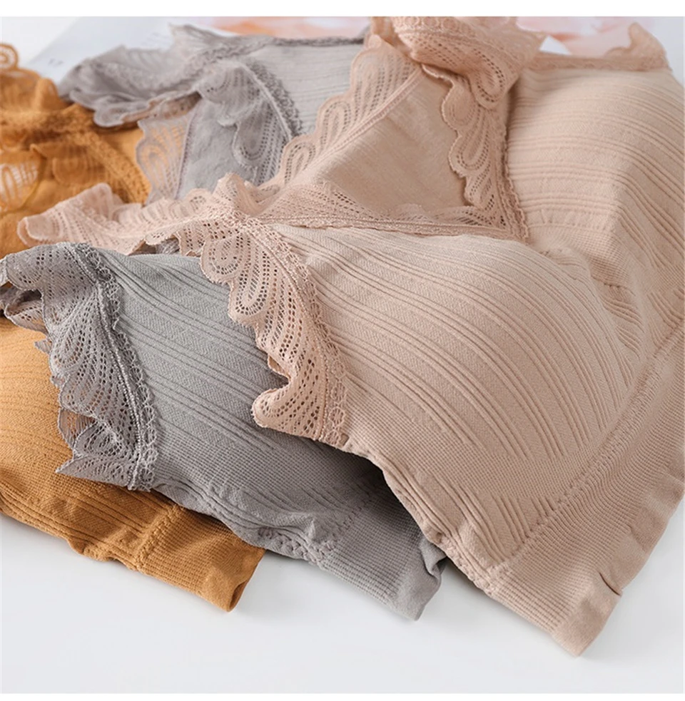 Бюстгальтер женский кружевной хлопковый с эффектом пуш-ап | Спорт и развлечения