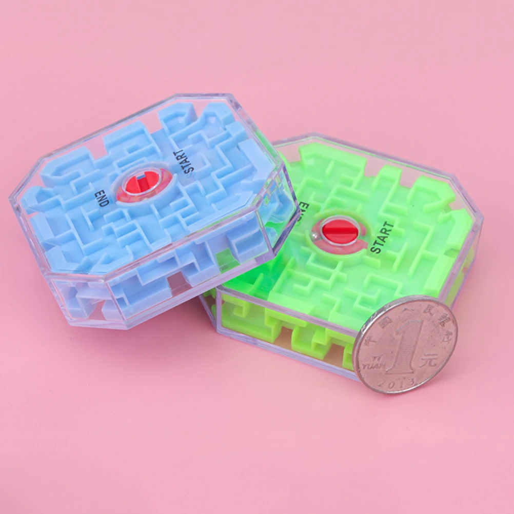 Пазл Ранние развивающие игрушки Детские прозрачные 3D бусы лабиринт куб игрушка